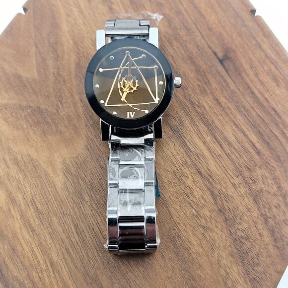 Women's Steampunk Watch Silver & Copper Tone Artsy Geometric Avant Garde Unique - Picture 5 of 8